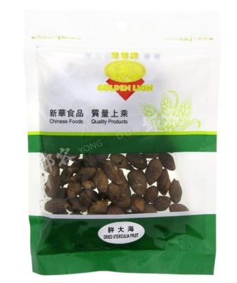 Fruits secs de Sterculia Pang Da Hai (Golden Lion) 100g