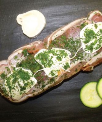 Filet mignon de porc au chèvre