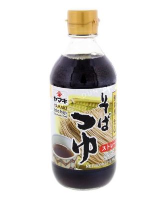 Soba Tsuyu Straight Noodle Soup Basic (Yamaki) 500ml