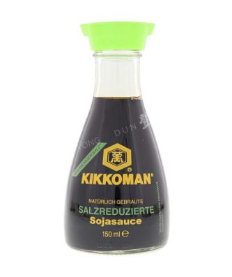 Sauce de soja brassée naturellement pauvre en sel (Kikkoman) 150ml