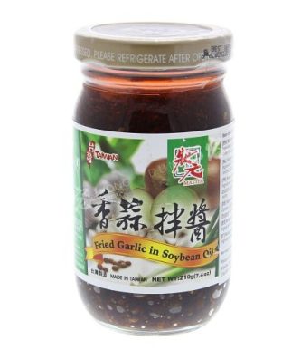 Sauce à l'ail frite dans l'huile de soja (Master) 210g