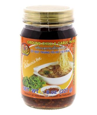 Chili et ail moulus dans l'huile (double hippocampe) 227g