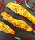 Lèche de filet de poulet marinées saveur d'orient
