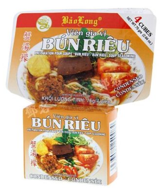 Cubes de bouillon de crabe Bun Rieu (Bao Long) 75g