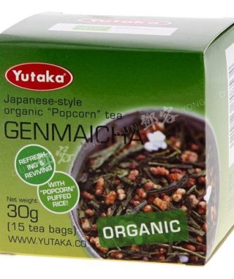 Genmaicha Organic Tea 15 sachets (Yutaka) 30g