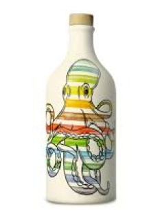 Italian Extra Virgin Olive Oil in Octopus Terracotta Bottle