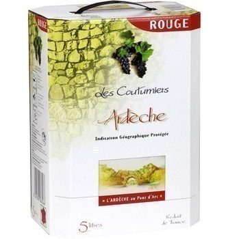 Vin de pays de l'Ardèche Les Coutumiers 12,5° 5 l