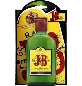 J AND B ; Flask whisky 40% 20 cl