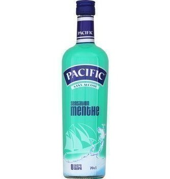 PACIFIC ; Boisson Sensation menthe sans alcool 70 cl