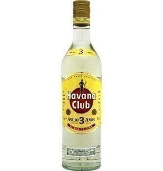 HAVANA CLUB ; Rhum blanc 3 ans 40% 70 cl