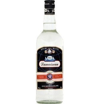 DAMOISEAU ; Rhum blanc agricole de la Guadeloupe