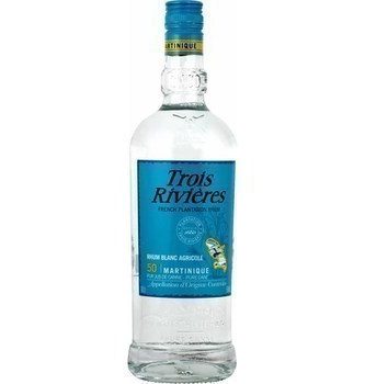 3 RIVIERES ; Rhum blanc agricole Martinique 100 cl