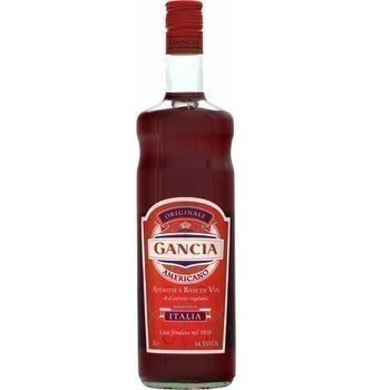 GANCIA ; Apéritif Américano à base de vin et d'extraits végétaux 1 l