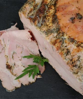 Jambon rôti aux herbes
