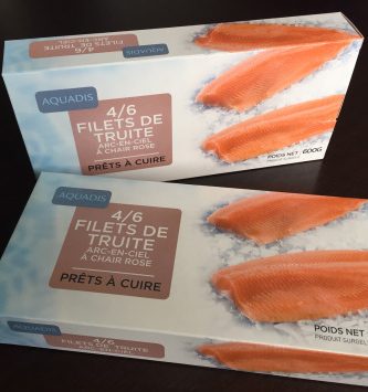 [surgelé] 3 À 4 Filets De Truite À Chair Rose Avec Peau 100/150gr