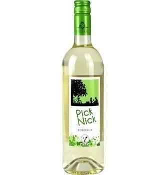 Bordeaux blanc Appellation Bordeaux Contrôlée Pick Nick 12,5° 75 cl