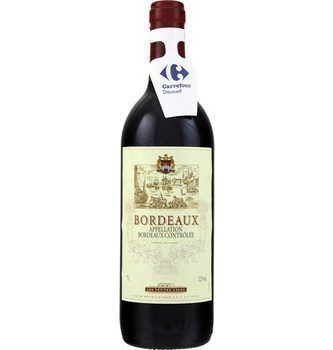 PPP ; Bordeaux Carrefour Discount 12,5° 75 cl