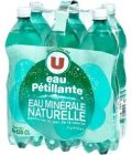 Eau minérale naturelle gazeuse U, bouteille en plastique 6x1,25l