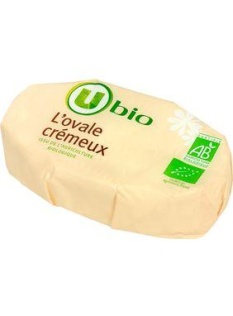 Fromage crèmeux au lait pasteurisé U BIO, 25%MG, 180g
