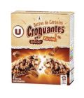Barres croustilllantes caramel chocolat U x6