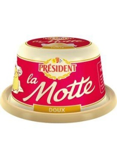 Beurre doux 82% de MG la Motte PRESIDENT, 250g