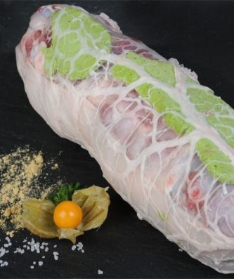 Roti Gigot d'agneau au beurre d'escargot