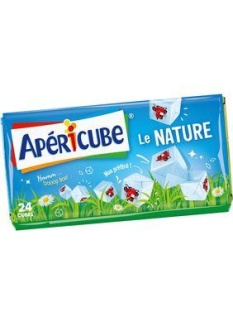 Fromage pasteurisé fondu nature APERICUBE 22,5% de MG x 24, 125g