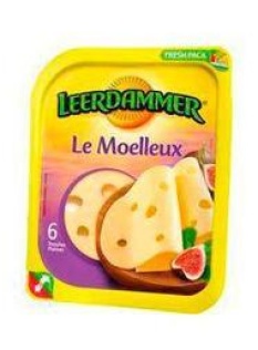 Fromage au lait pasteurisé en tranches Le Moelleux LEERDAMMER, 30%MG,6 tranches, 150g