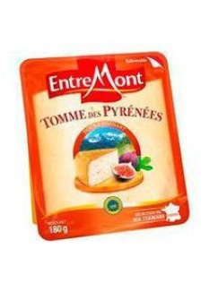 Tomme des Pyrénées IGP lait pasteurisé ENTREMONT, 28% de MG, portion de 180g