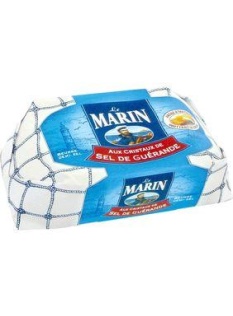 Beurre aux cristaux de sel de Guérande 80% mg LE MARIN plaquette 250g