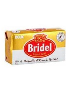 Beurre doux teneur réduite en matière grasse 60%mg BRIDEL plaquet.250g