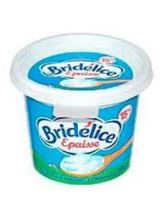 Crème fraîche épaisse légère BRIDELICE, 15%MG, 10cl