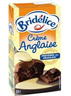 Crème Anglaise UHT BRIDELICE, brique de 50cl