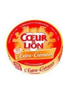 Coulommiers l'extra crémeux au lait pasteurisé COEUR DE LION, 23% de MG, 385G