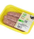 Saucisse de Toulouse, U BIO, 3 pièces, barquette, 300g