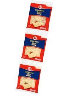Emmental français pasteurisé rapé 29%MG U sachet de 3x70g