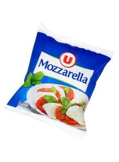 Mozzarella au lait pasteurisé U, 17%MG, 250g