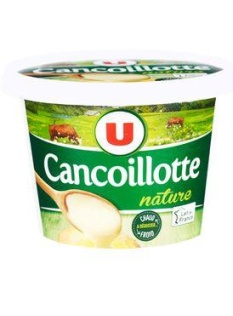 Cancoillotte nature au lait pasteurisé U, 11% de MG, pot de 250g