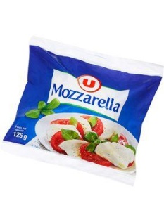 Mozzarella au lait pasteurisé U, 18%MG, 125g