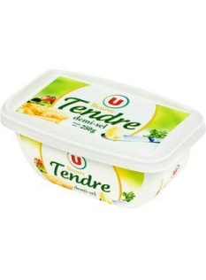 Beurre tendre à tartiner demi-sel 80%mg barquette U 250g