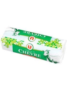 Produits U Fromage au lait pasteurisé Bûche de chèvre Ste Maure, 25% de MG,