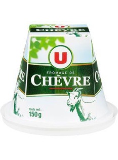 Fromage Pyramide de chèvre frais au lait pasteurisé U, 12%MG, 150g