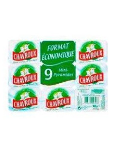 Fromage au lait de chèvre pasteurisé CHAVROUX, 13,5%MG, 9 portions 162g