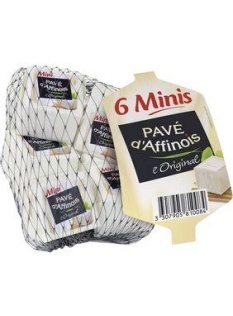 Fromage pasteur.31%mg mini PAVE D'AFFINOIS original x6 180g