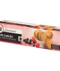 Fins sablés aux fruits rouges U SAVEURS étui 150g