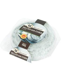 Selles sur Cher AOP au lait cru U SAVEURS, 25%MG, boîte de 150g