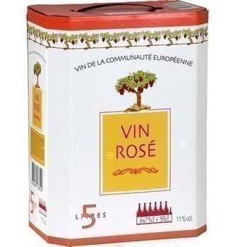 Vin de table rosé 11° 5 l