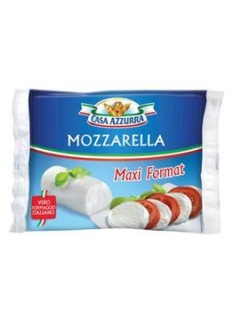 Mozzarella maxi format cylindre pasteurisé CASA AZZURA, 18% de MG, 250g