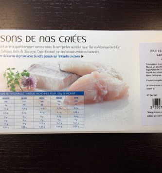 [surgelé] Filets De Tacaud Sans Peau Et Sans Arêtes 40/70gr