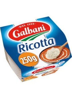 Fromage au lait pasteurisé Ricotta, 13%MG, GALBANI, 250g